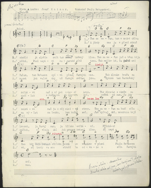 Josef Kainar - Vzkázání Paulu Robesonovi 